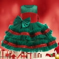 thumbnail image 1 of BONIXOOM Toddler Prom Dresses 2024 Crew Neck Tab Sleeveless Gown Casual Ball Gown Solid Green Summer Dresses size 1-2 Years, 1 of 1