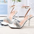 thumbnail image 1 of BONIXOOM White Sandals Woman Clearance Fall Buckle Kitten Casual Fashion Womens Shoes White Size 7, 1 of 8