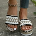 thumbnail image 1 of BONIXOOM White Sandals Woman Clearance Fall Slip-On Platform Casual Fashion Shoes for Women White Size 5.5, 1 of 7