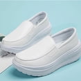 thumbnail image 1 of BONIXOOM White Sneakers for Women Shoes for Women Running Slip-On Sneakers White New Arrival Size 6.5, 1 of 5