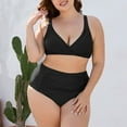 thumbnail image 1 of BONIXOOM Women Conservative Strappy Back Set Two Piece Swimsuits Swimdress, 1 of 5