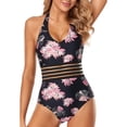 thumbnail image 1 of BONIXOOM Women Flowers Print Bikini Swimwear Push-Up Swimsuit Bathing Suit, 1 of 9
