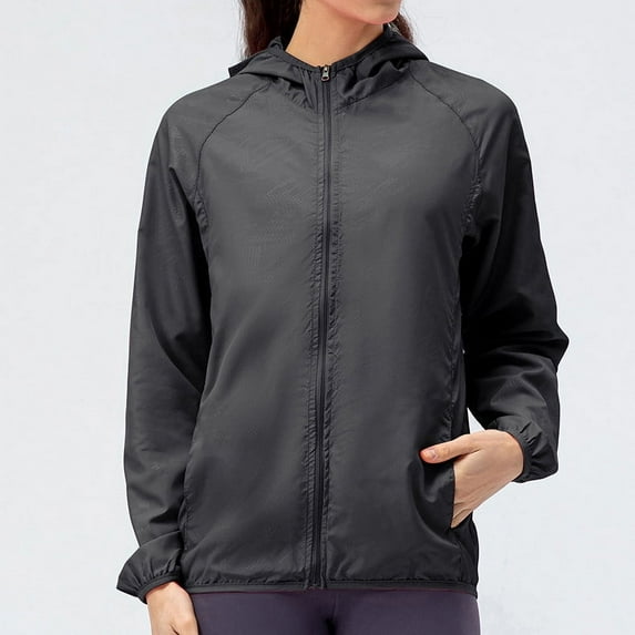 BONIXOOM Women'S Trench, Rain & Anoraks Long Sleeve Full Zip Trench Mid-length Holiday Womens Jackets Lightweight Black S(US:4)
