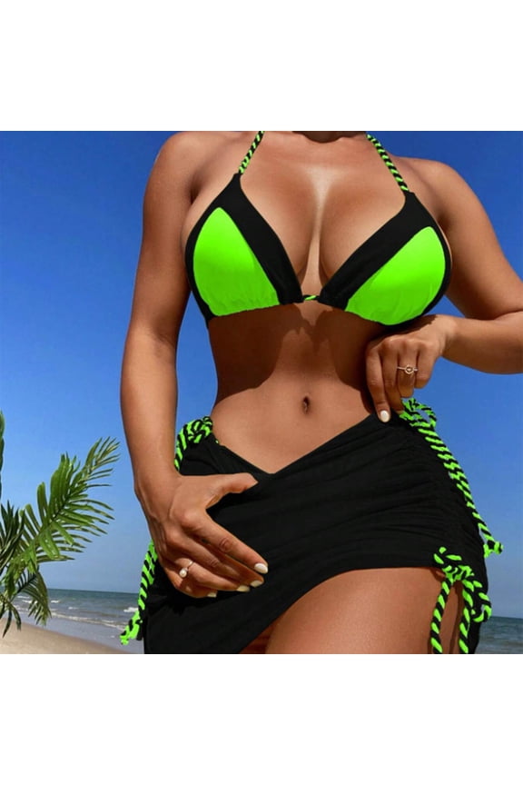 Women's Sexy Swimsuit Three-Piece Bikini Split Bikini Swimsuit