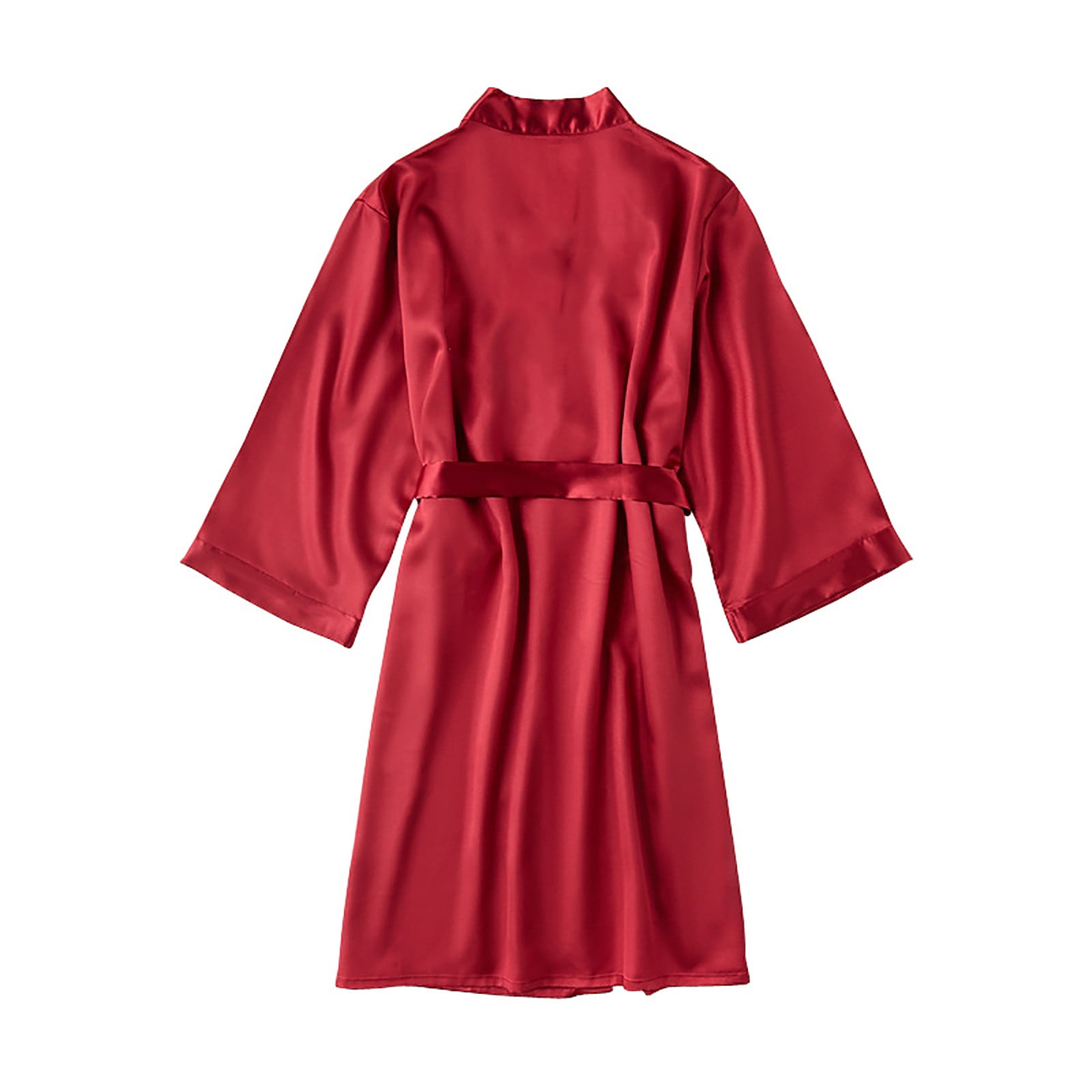 BONIXOOM Womens Christmas Pajamas Family Christmas Pajamas Matching Sets Sleepwear None Long Sleeve Sleep Tops Solid Red XL