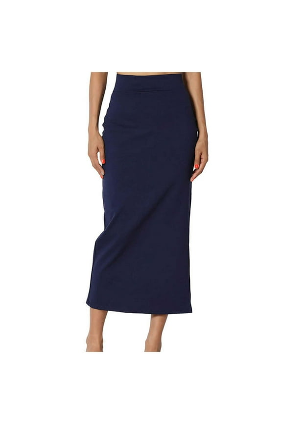 Womens Dresses Multi-theme Casual Crew Neck Tab Short Sleeve Pullover Skirt Solid Blue Dresses