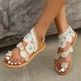 thumbnail image 1 of BONIXOOM Womens Sandals Clearance Fall None None Casual Fashion Womens Shoes Light Blue Size 7.5, 1 of 9