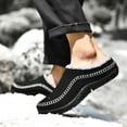 thumbnail image 1 of BONIXOOM Womens Sandals Clearance Slip-On Platform V-Day Casual Winter Shoes For Women Black Size 9, 1 of 9