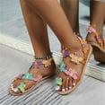 thumbnail image 1 of BONIXOOM Womens Slippers Clearance Slip-On None V-Day Casual Summer House Shoes For Women Multicolor Size 6, 1 of 6