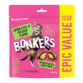 thumbnail image 1 of BONKERS Bites Catnip & Chick 'N' Cheddar Flavor Crunchy & Soft Treats for Cats, 12oz Bag, 1 of 15