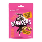 BONKERS Cat Bites, Paw Lickin' Chicken Flavor, Crunchy & Soft Cat Snacks, Treats for Cats, 3 oz Bag