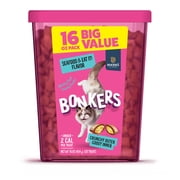 BONKERS Bites Seafood & Eat It Flavor حلويات مقرمشة وناعمة للقطط، حوض 16 أونصة