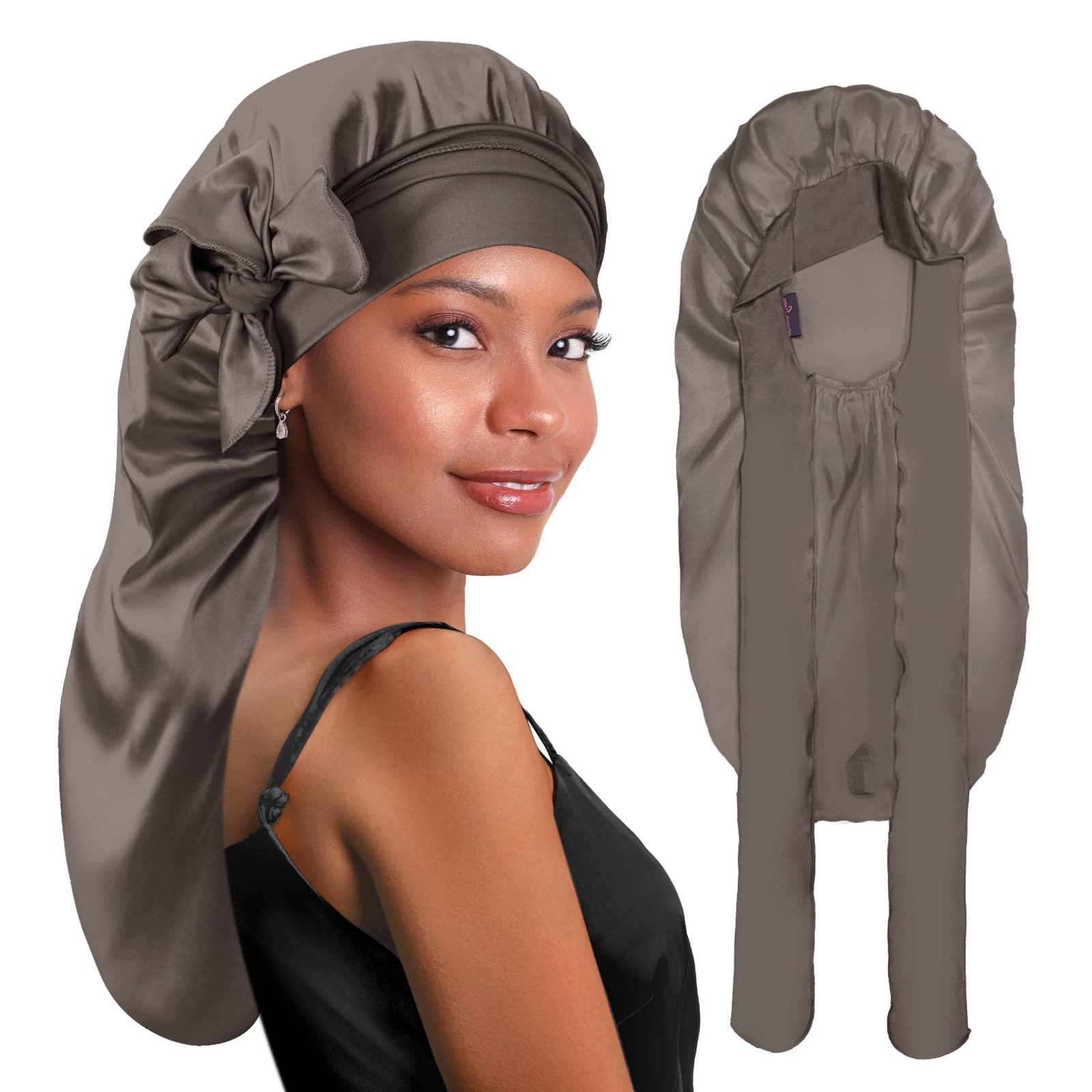 How To Wear A Bonnet With Locs BONNET QUEEN Braid Bonnet For