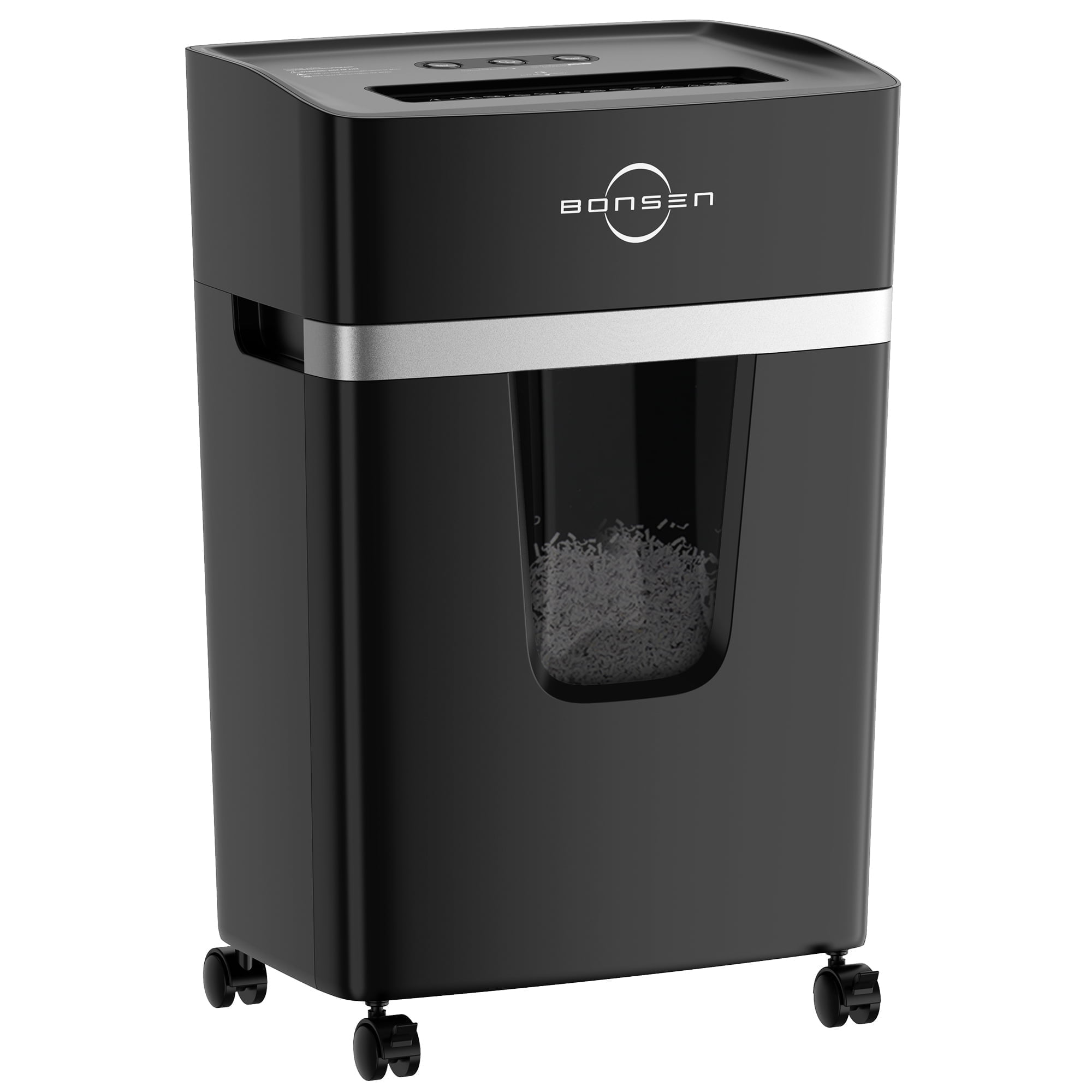 Walmart Deals of Walmart Black Friday Deals 2025 - BONSEN 16-Sheet Cross Cut Paper Shredder Heavy Duty Shredders with 5.3 Gal Pullout Bin for Home Office Use, Black