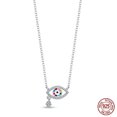 thumbnail image 1 of BONZEUS 925 Sterling Silver Luminous Firefly & Heart Pendant Necklace for Women - 45cm, 1 of 24