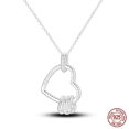thumbnail image 1 of BONZEUS 925 Sterling Silver Luminous Firefly & Heart Pendant Necklace for Women - 45cm, 1 of 24