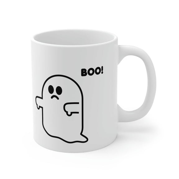 BOO GHOST COFFEE MUG