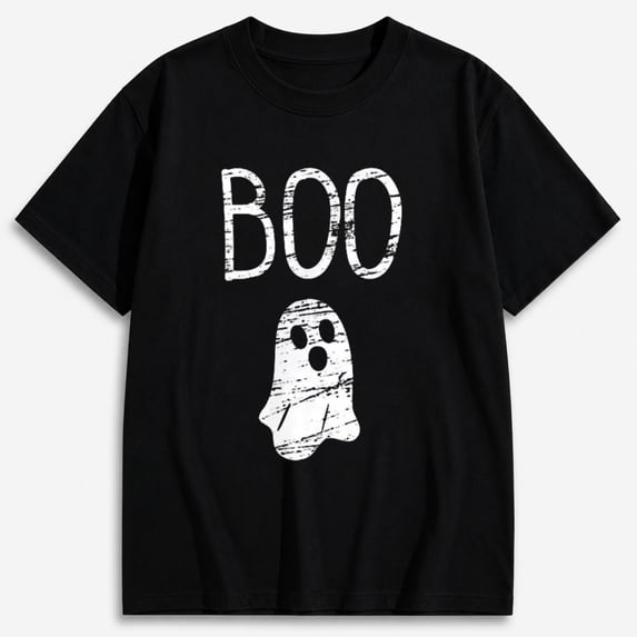 BOO Mummy Ghost Halloween Shirt for Men and Women, Graphic Short Sleeve T-Shirt