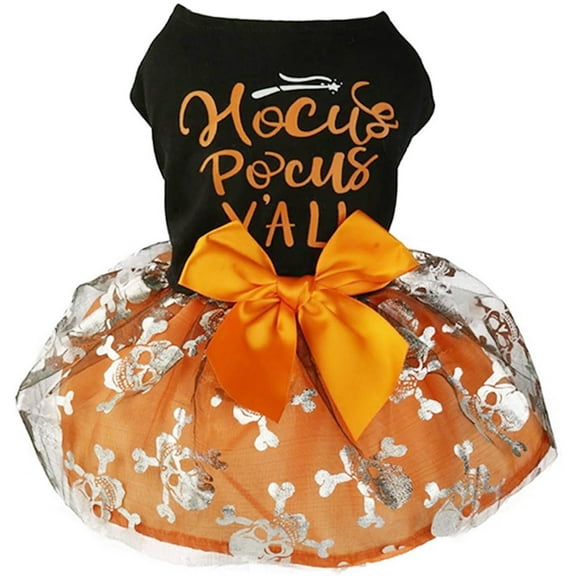 BOOHIT Small Girl Dog Halloween Costumes Funny Cute Pet Medium Dress ( M )