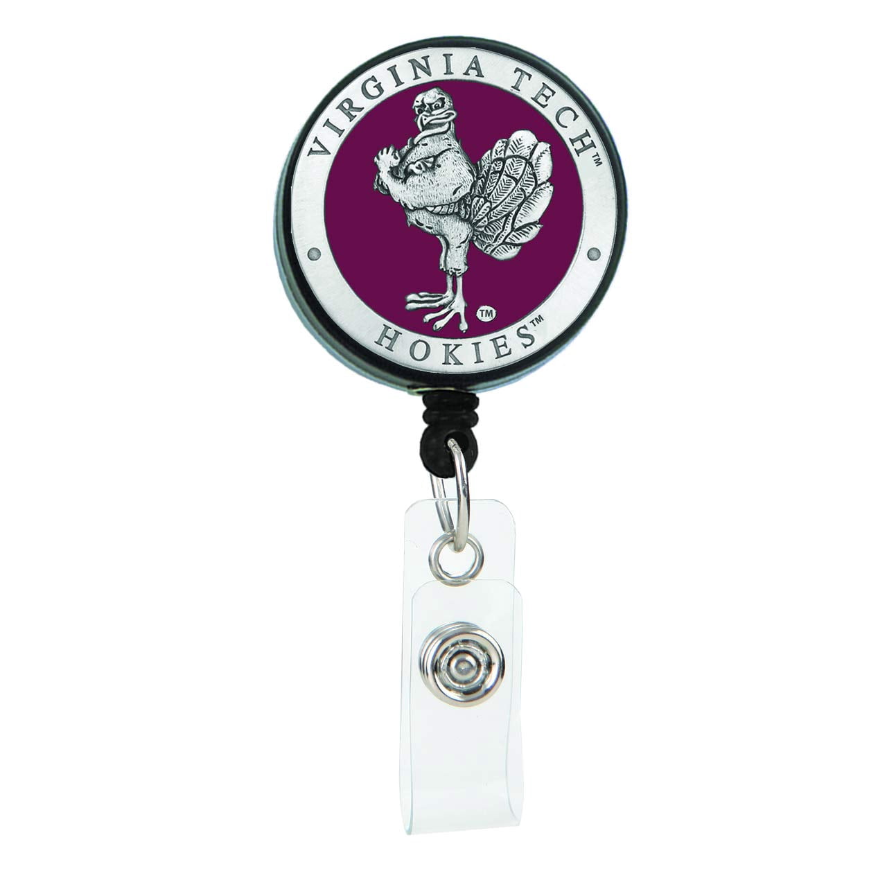 BOOJEE BEADS Retractable Badge Holder 30" Small Pewter Badge Reels Retractable with Heavy Duty Belt Clip Cute Badge Reel to Show Off Your Team Spirit