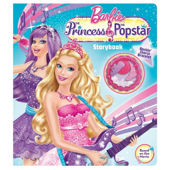 BOOK AND JEWELRY: The Barbie™ The Princess & The Popstar Storybook (Series #1) (Board book)