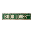 thumbnail image 1 of BOOK LOVER Vintage Plastic Street Sign books novels readers read reading | Indoor/Outdoor |  36" Wide, 1 of 4