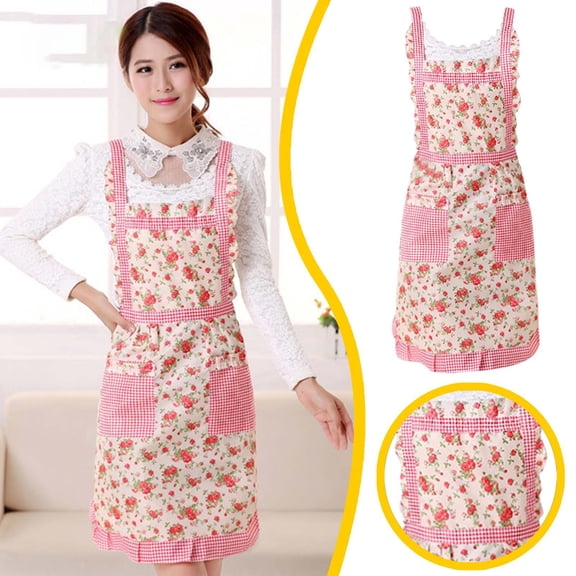 BOOKR Thickened Double Layer Fouling Korean Version Foreign Trade Apron Canvas Strap Apron Minimalist Home Kitchen Adult Cooking Fouling Apron