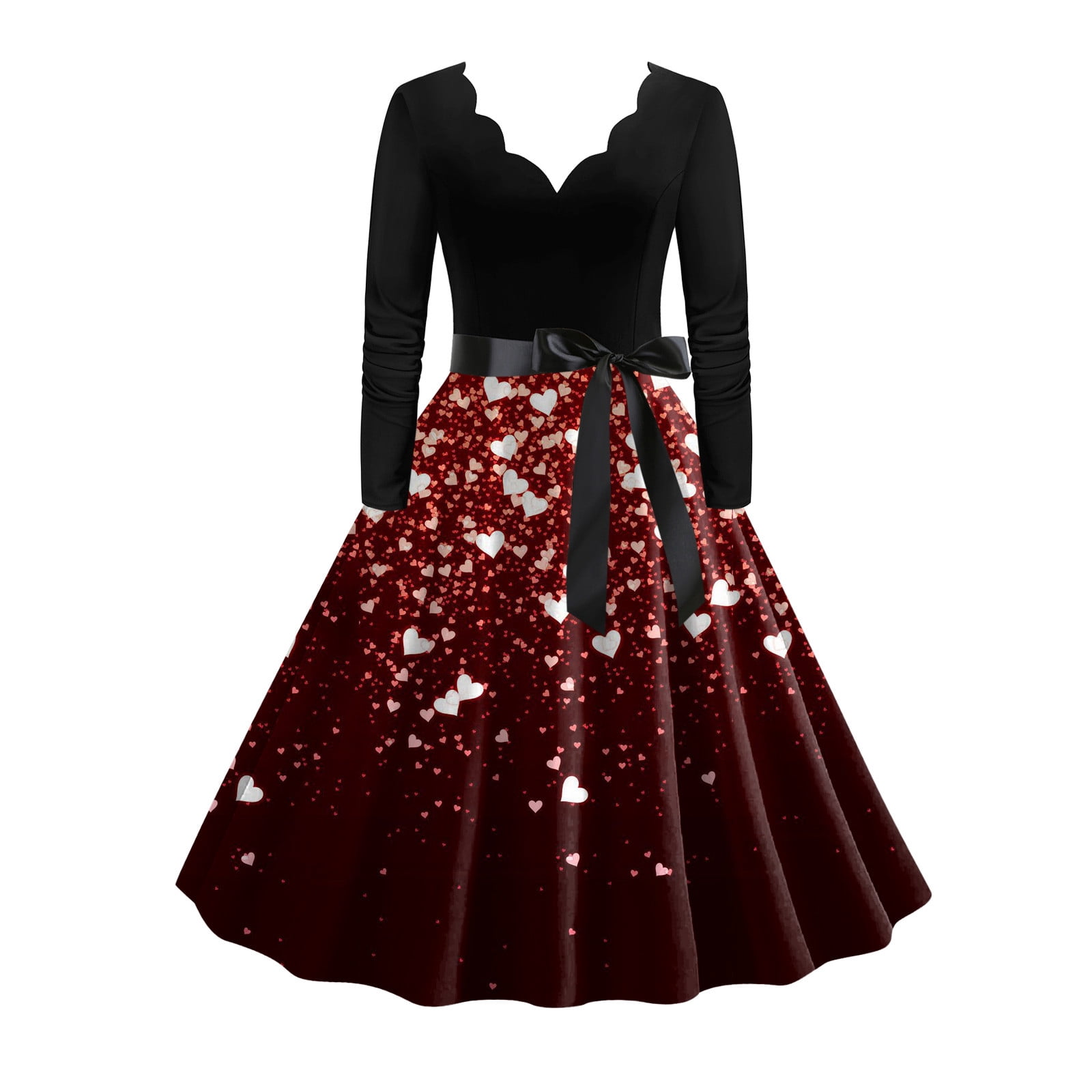 Maya Deluxe Womens Ladies Dress for Wedding Guest V Neck Flutter