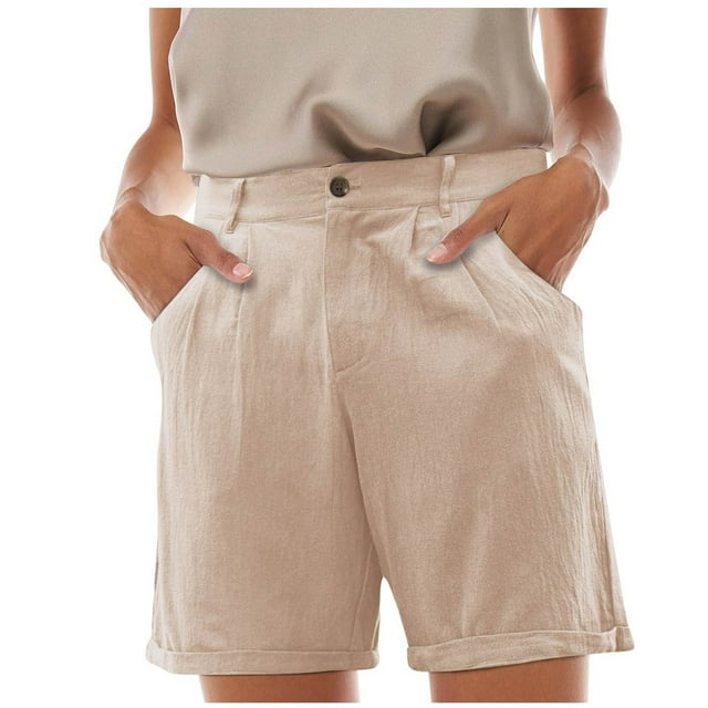 BOOM Athletic Shorts for Women High Waisted Trendy Stretchy Work Shorts