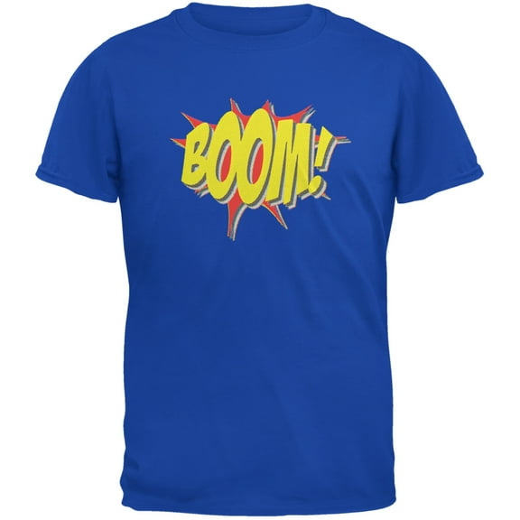 BOOM Comic Book Super Hero Royal Adult T-Shirt - X-Large
