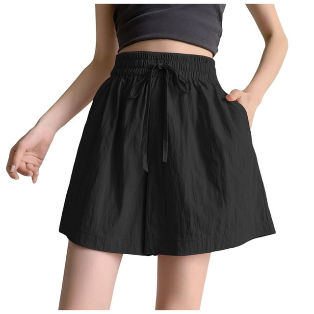 BOOM Linen Shorts For Women Quick Drying Ice Silk Texture Three Quarter