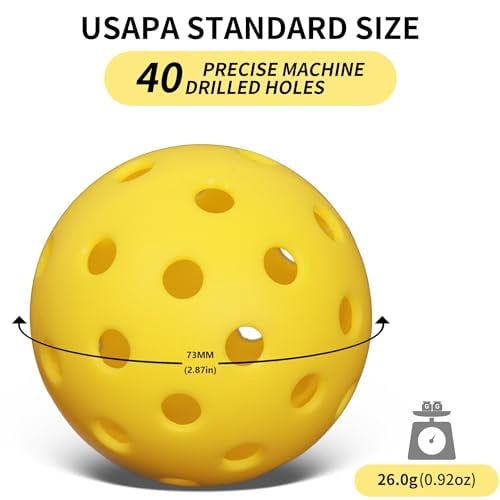 WES Silent Pickleball Practice Balls - Foam, Quiet Indoor Training Balls With Real Bounce - View #2