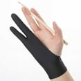 thumbnail image 1 of BOOMILK 1Pc Artist Drawing Glove Stretchy Mess Up Firm Stitching Pencil Graphics Anti Mistouch Gloves For Office Black, 1 of 4