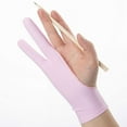 thumbnail image 1 of BOOMILK 1Pc Artist Drawing Glove Stretchy Mess Up Firm Stitching Pencil Graphics Anti Mistouch Gloves For Office Pink, 1 of 4