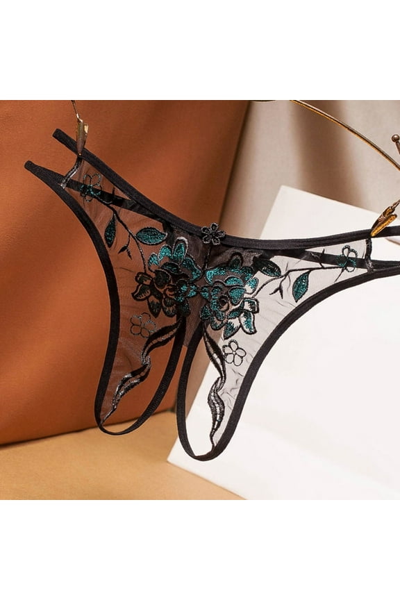 Crotchless Panties for Women Thong Lace Pants Briefs Underwear