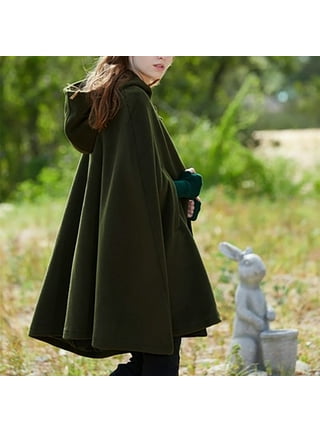 Women's wool cape with hood cheap