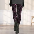 thumbnail image 1 of BOOMILK Leggings for Women Sequin Printed Trendy Casual Slimming Bottom Pants Pink, 1 of 4