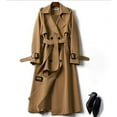 thumbnail image 1 of BOOMILK Long Trench Coats for Women Plus Size Trendy Belted Jacket Solid Long Sleeve Outerwear, 1 of 7