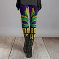 thumbnail image 1 of BOOMILK Mardi Gras Leggings for Women Trendy Print Elastic High Waisted Legging Plus Size Party Carnival Skinny Pants, 1 of 4