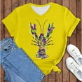thumbnail image 1 of BOOMILK Mardi Gras Shirts for Women Carnival Crawfish Lobster Print V Neck T-shirt Plus Size Summer Top Graphic Tees, 1 of 8