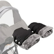 BOOMILK Pram Hand Warmer Pram Gloves Fleece Lined Breathable Waterproof Windproof Buggies Bicycle Trailers Black