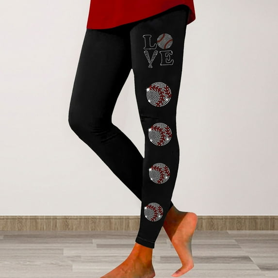 BOOMILK St. Patrick's Day Leggings for Women Trendy Shamrock Print High Waisted Stretch Legging Plus Size Workout Yoga Pants