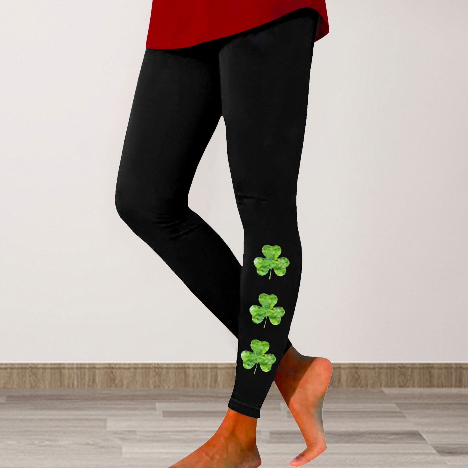 LA Pop Art Women's St. Patrick's Day Shamrock Word Art Long Sleeve T-shirt - Macy's