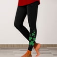 thumbnail image 1 of BOOMILK St. Patrick's Day Leggings for Women Trendy Shamrock Print High Waisted Stretch Legging Plus Size Workout Yoga Pants, 1 of 4