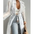 thumbnail image 1 of BOOMILK Women Lightweight Cardigan Sun Protection Sheer Long Sleeve Buttoned Coat With Belt, 1 of 9