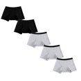thumbnail image 1 of BOOMILK Women Period Underwear Plus Size Solid Color 4-Layer Leakproof Absorbency Panties Cotton Boxer Briefs Comfortable 5pcs, 1 of 1