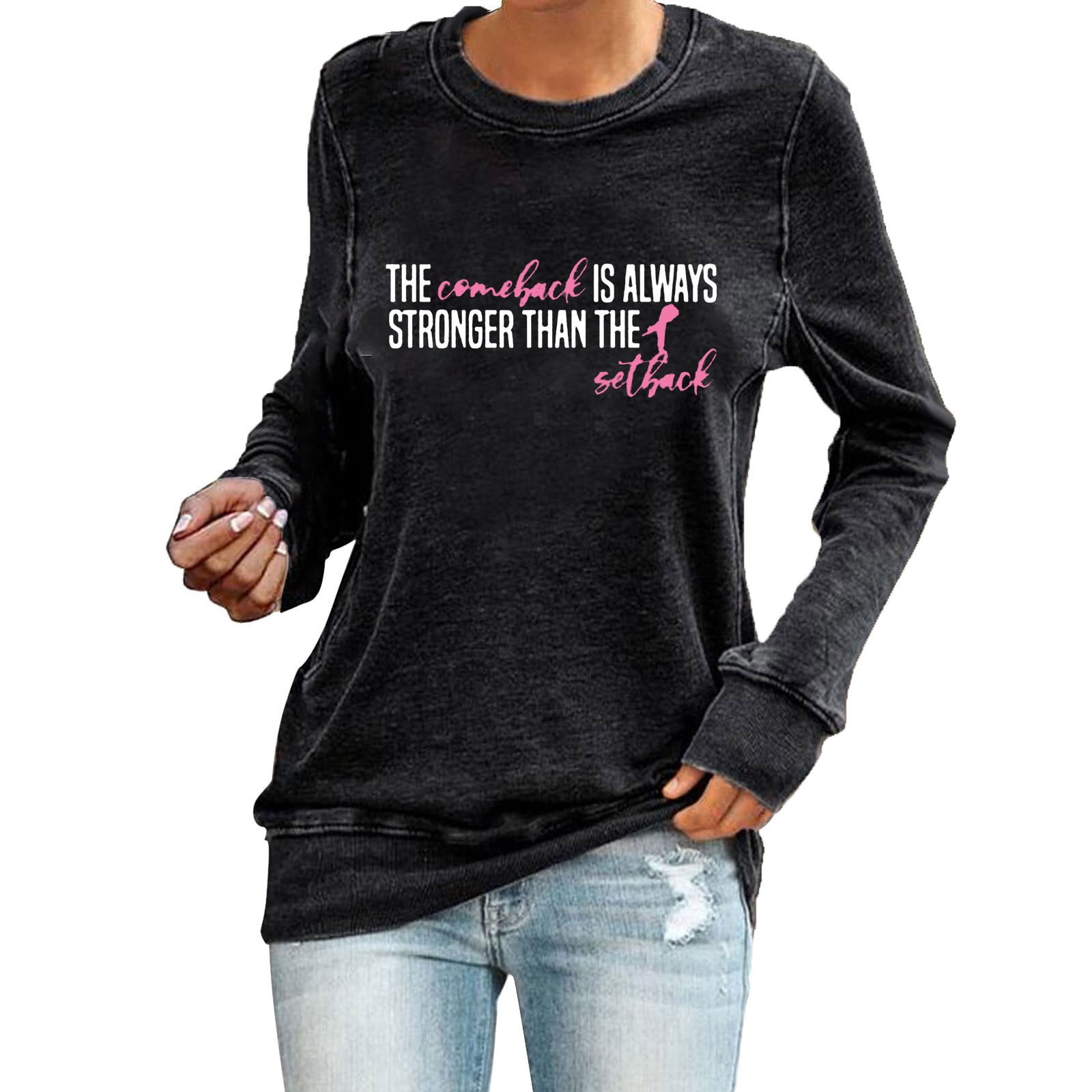 BOOMILK Womens Christmas Sweatshirts Pumpkin Coffee Rugby Print Zipper