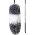 thumbnail image 1 of Microfiber Feather Duster with Extendable Pole and Bendable Head, 100" Telescoping Duster for Cleaning Ceiling, Fan, Furniture, 1 of 4