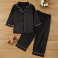 thumbnail image 1 of BOOMNY Baby Girls 2 Peice Pajamas Sets Soft Long Sleeve Buttons Sleepwear Tops Pants Pjs Set for Kids Cozy Loungewear Homewear, 1 of 5