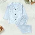 thumbnail image 1 of BOOMNY Baby Girls 2 Peice Pajamas Sets Soft Long Sleeve Buttons Sleepwear Tops Pants Pjs Set for Kids Cozy Loungewear Homewear, 1 of 5
